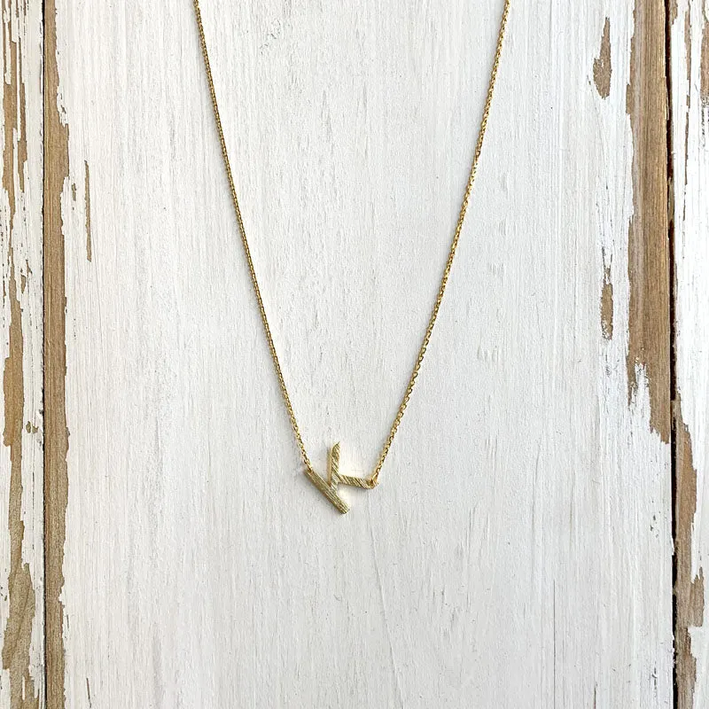 Initial Gold Necklace