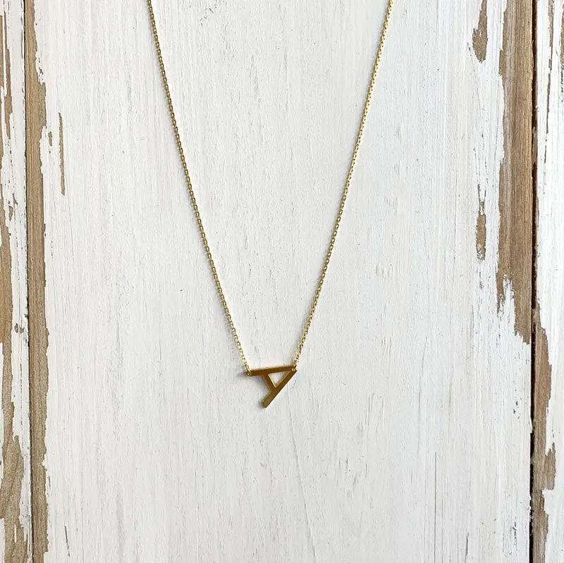 Initial Gold Necklace