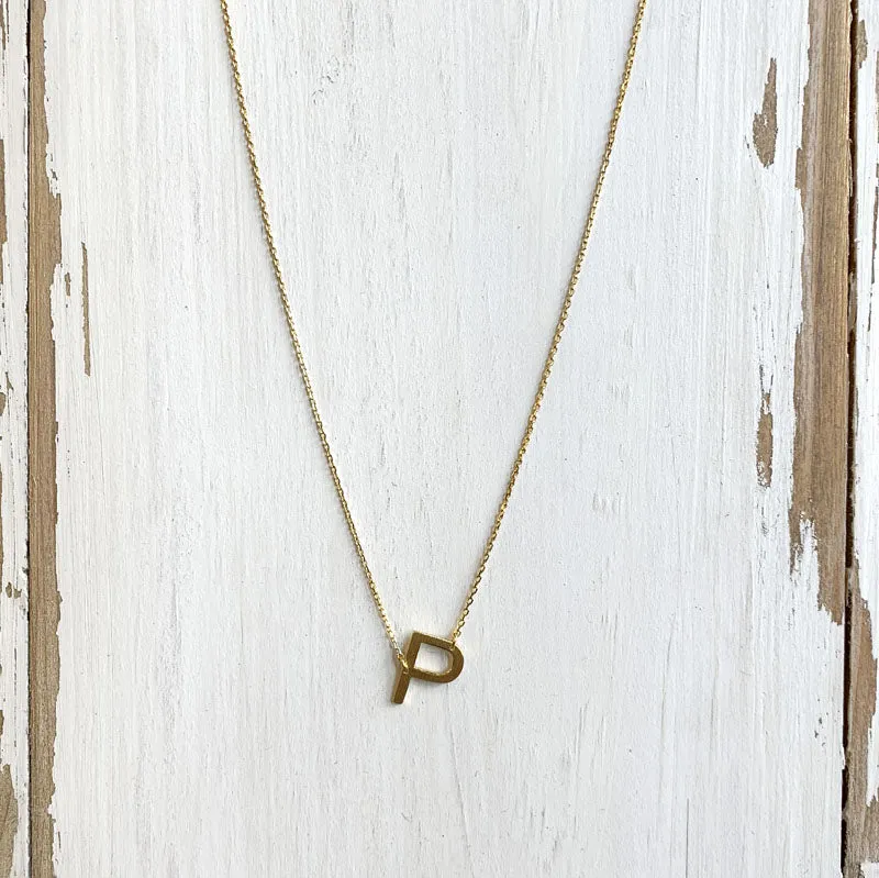 Initial Gold Necklace
