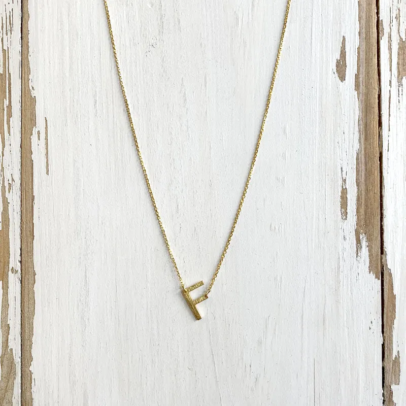 Initial Gold Necklace