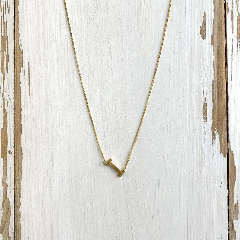 Initial Gold Necklace