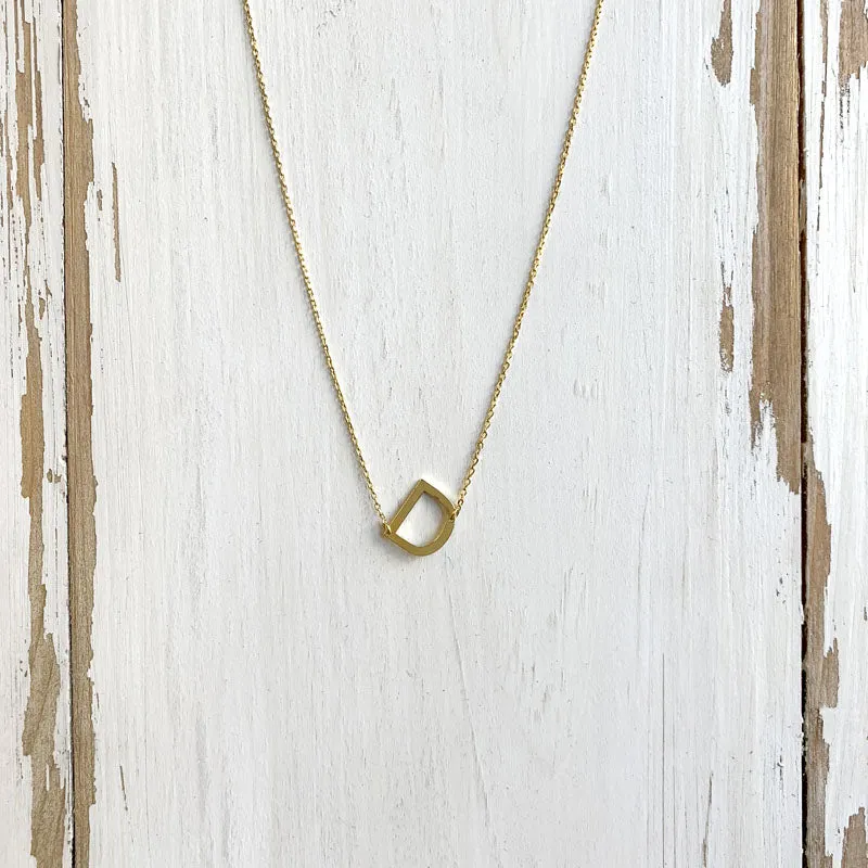 Initial Gold Necklace