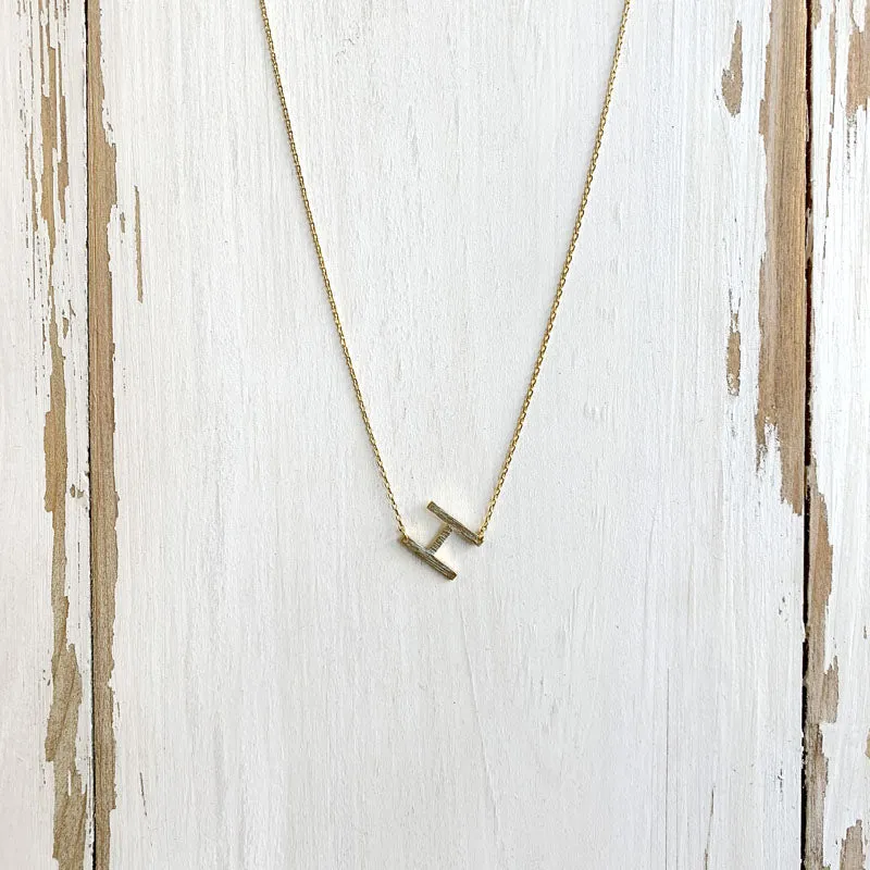 Initial Gold Necklace