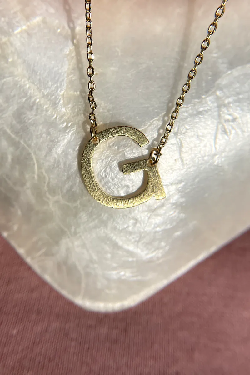 Initial Gold Necklace