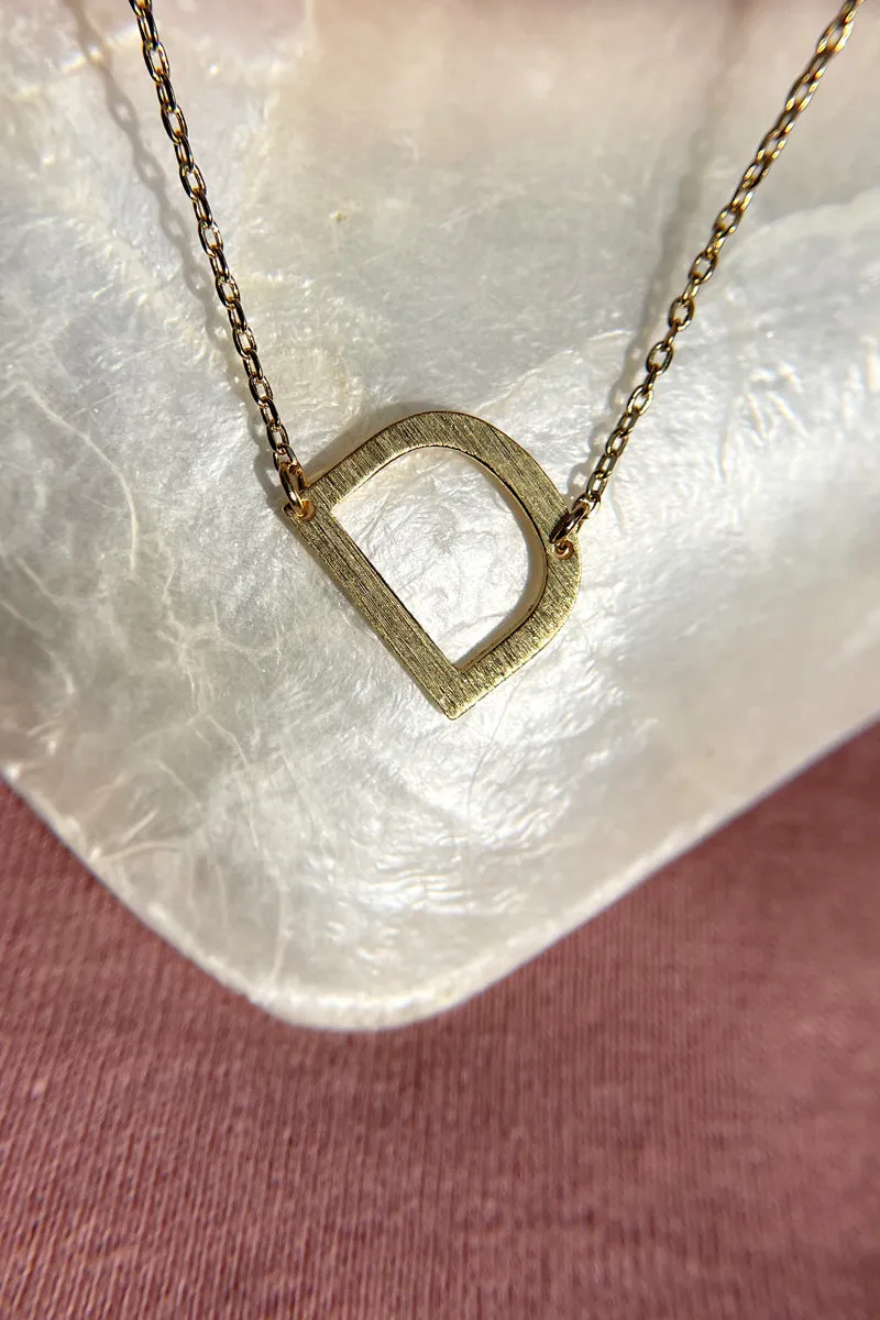 Initial Gold Necklace