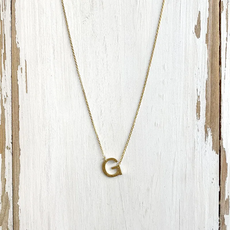 Initial Gold Necklace