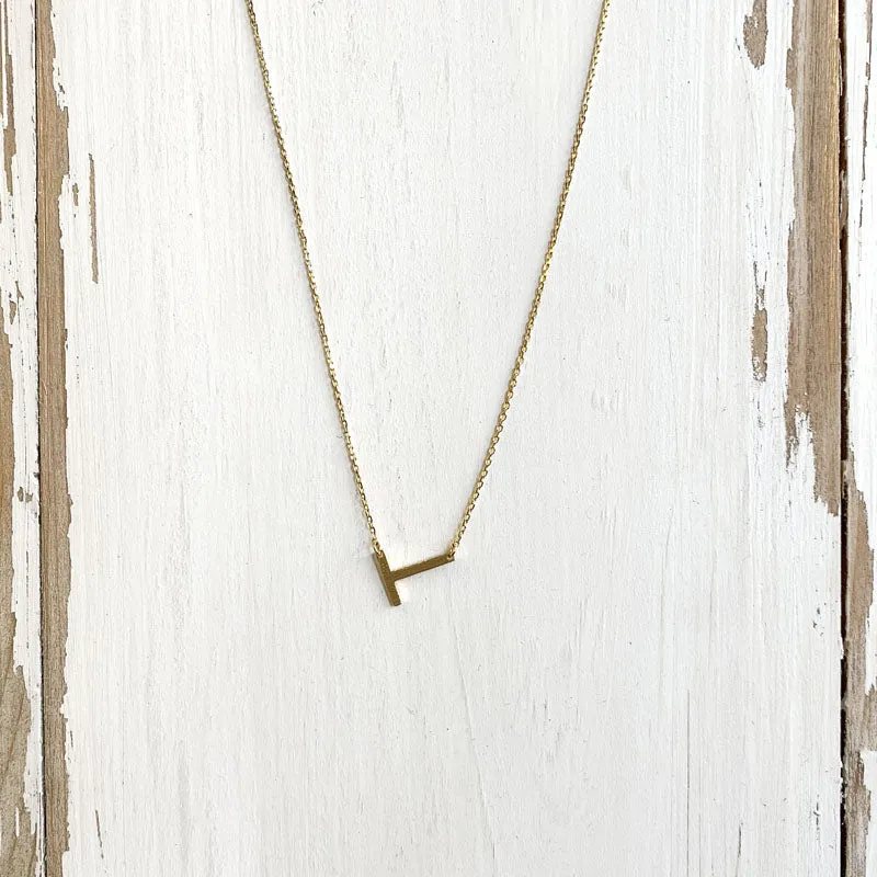 Initial Gold Necklace