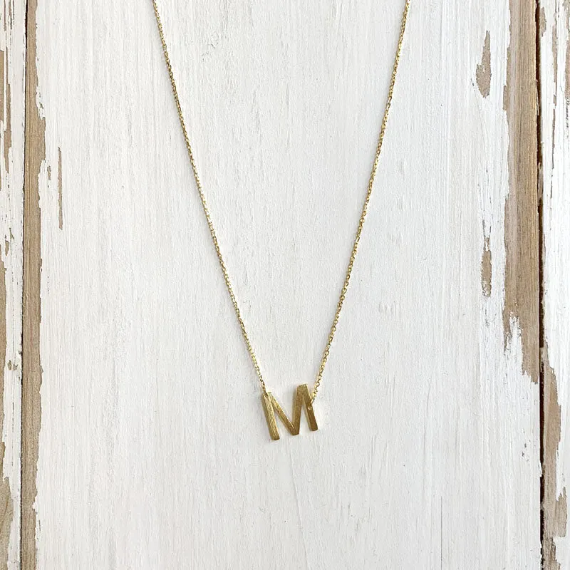 Initial Gold Necklace