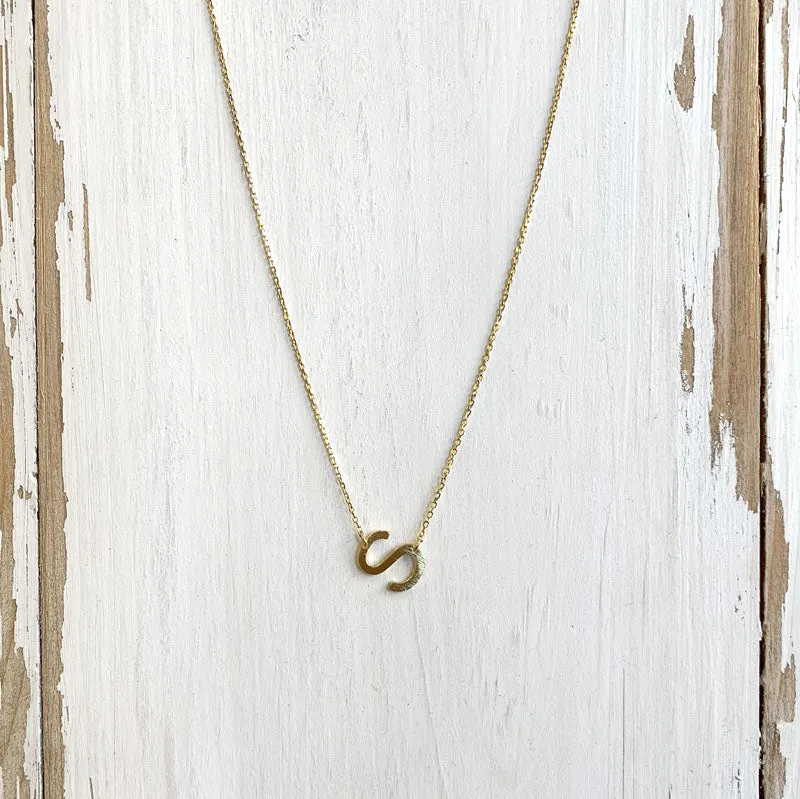 Initial Gold Necklace