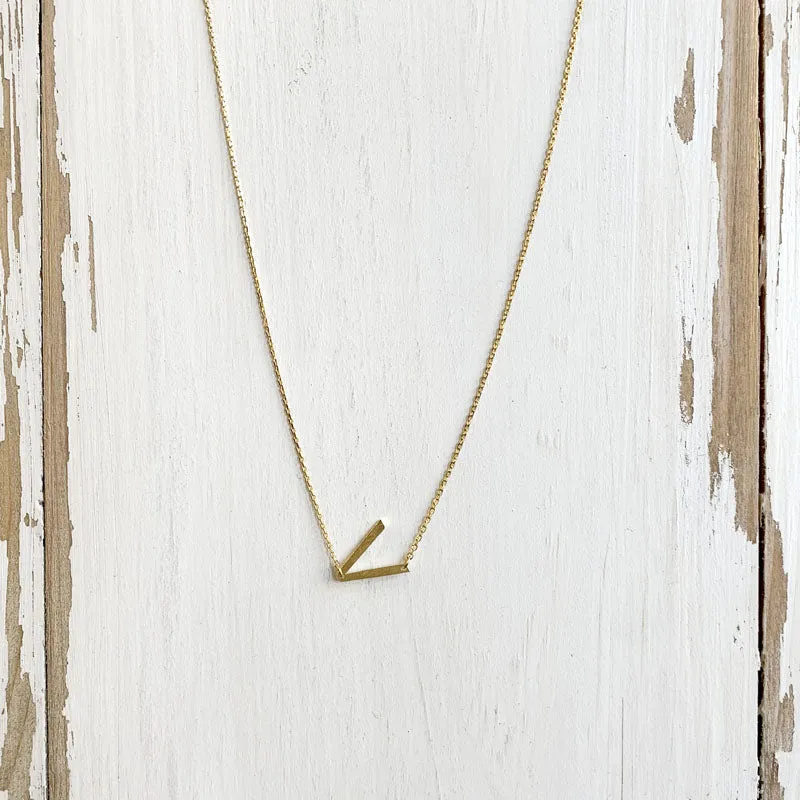 Initial Gold Necklace