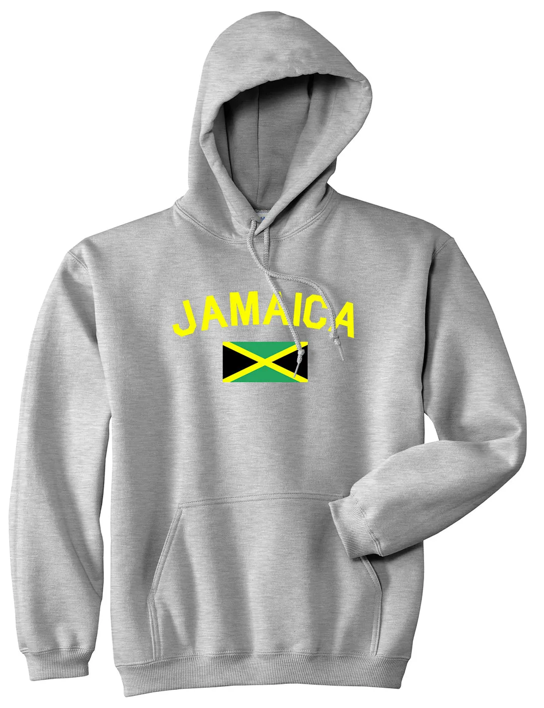 Jamaica With Jamaican Flag Mens Pullover Hoodie
