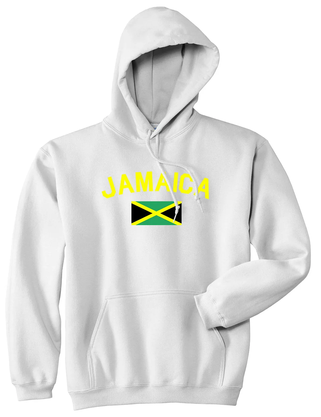 Jamaica With Jamaican Flag Mens Pullover Hoodie