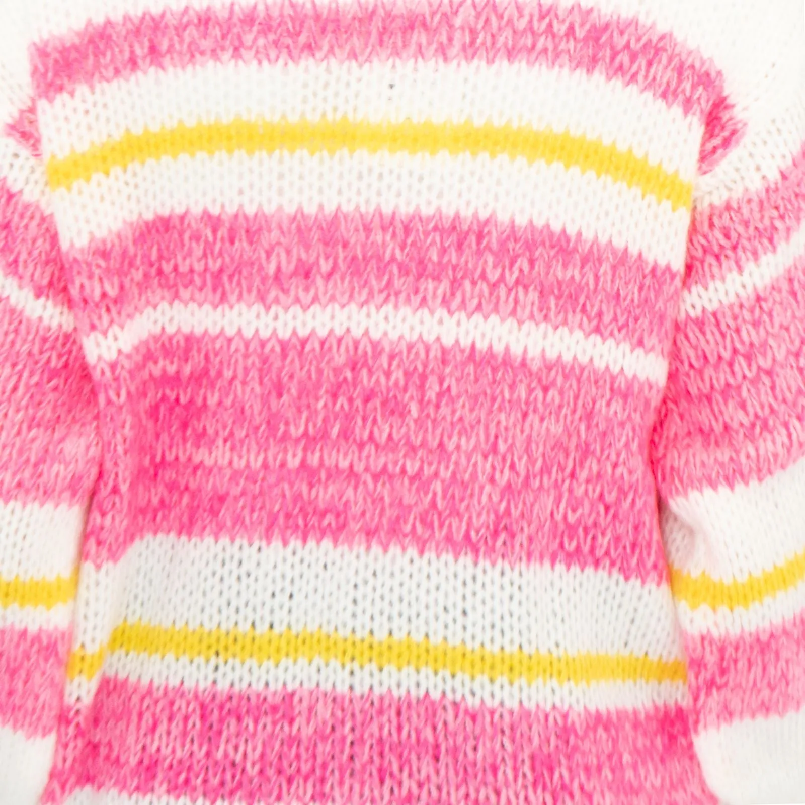 Joules Womens Cardigan Pink White Slouchy Stripe Supersoft Chunky Knit