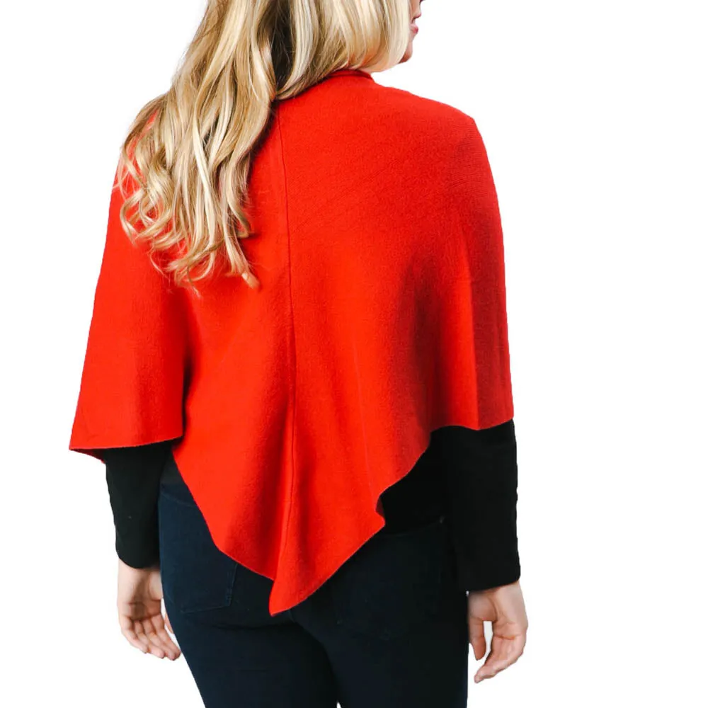 Katie Keyhole Wrap with Faux Fur Loop