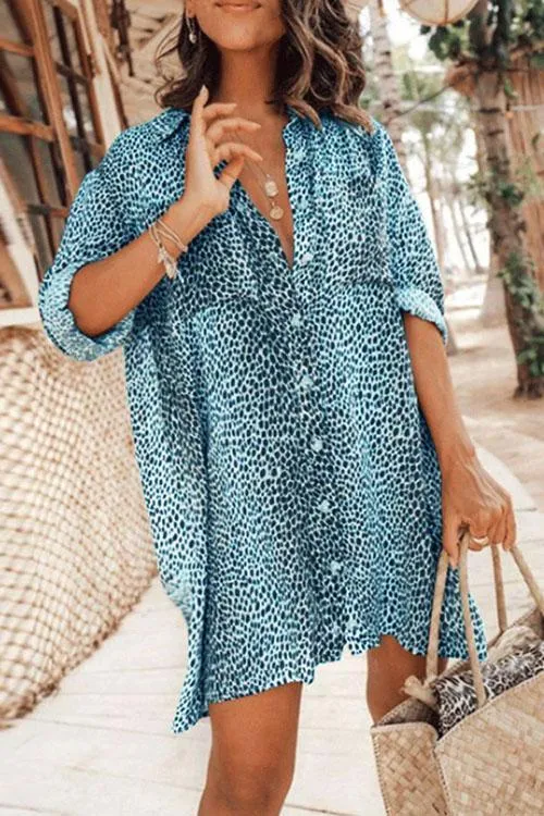 Leopard Lady Shirt Dress