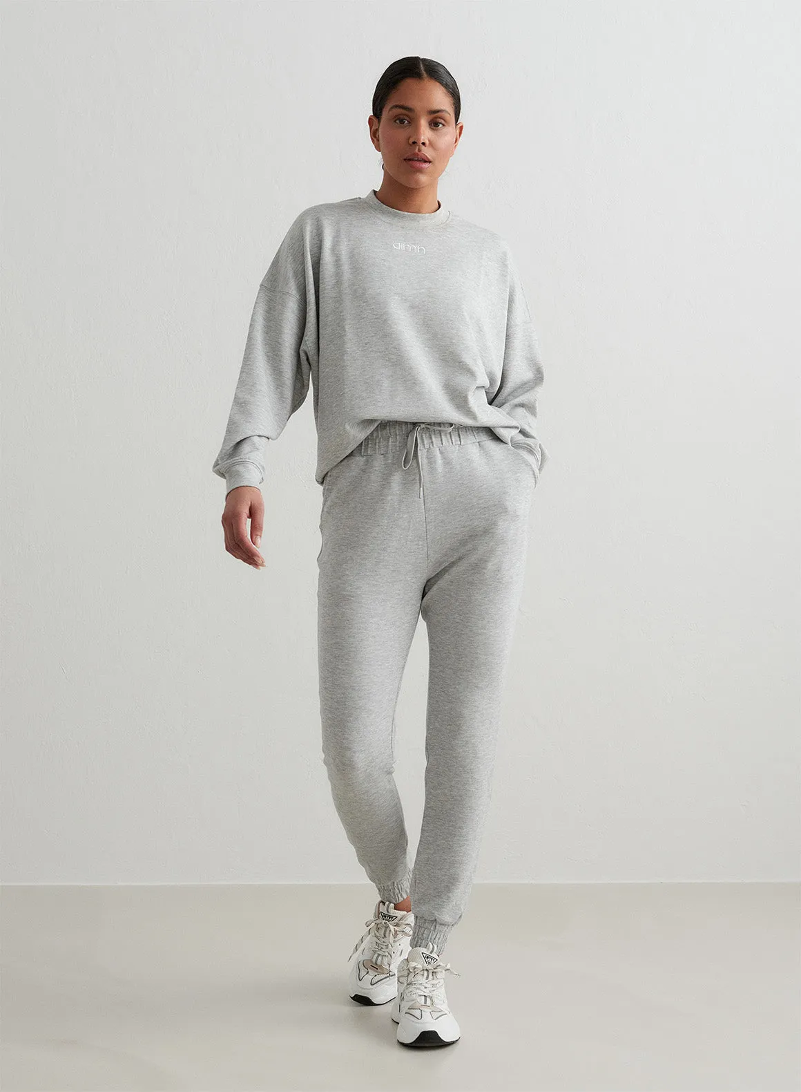 Light Grey Melange Comfy Sweatshirt