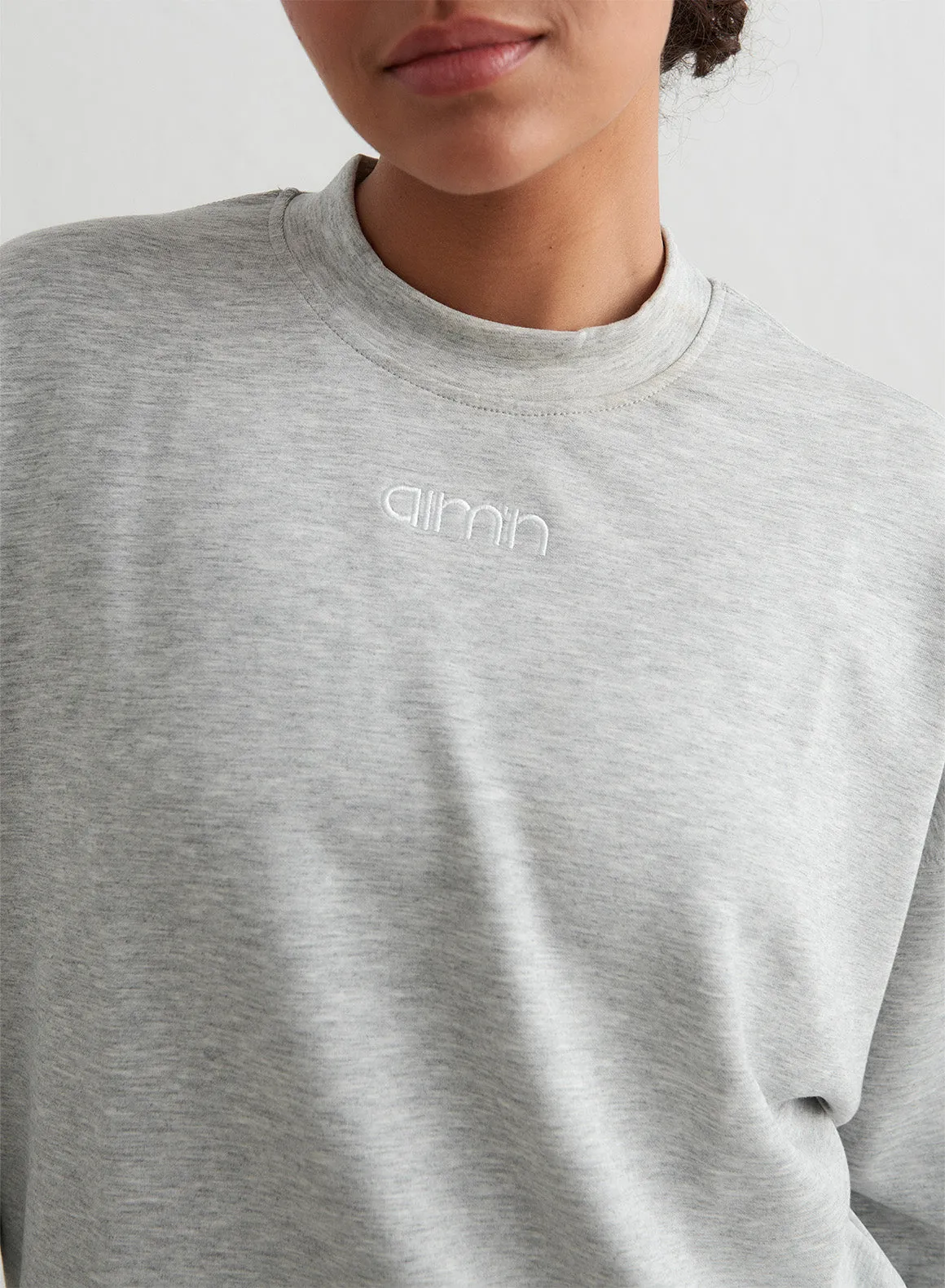 Light Grey Melange Comfy Sweatshirt