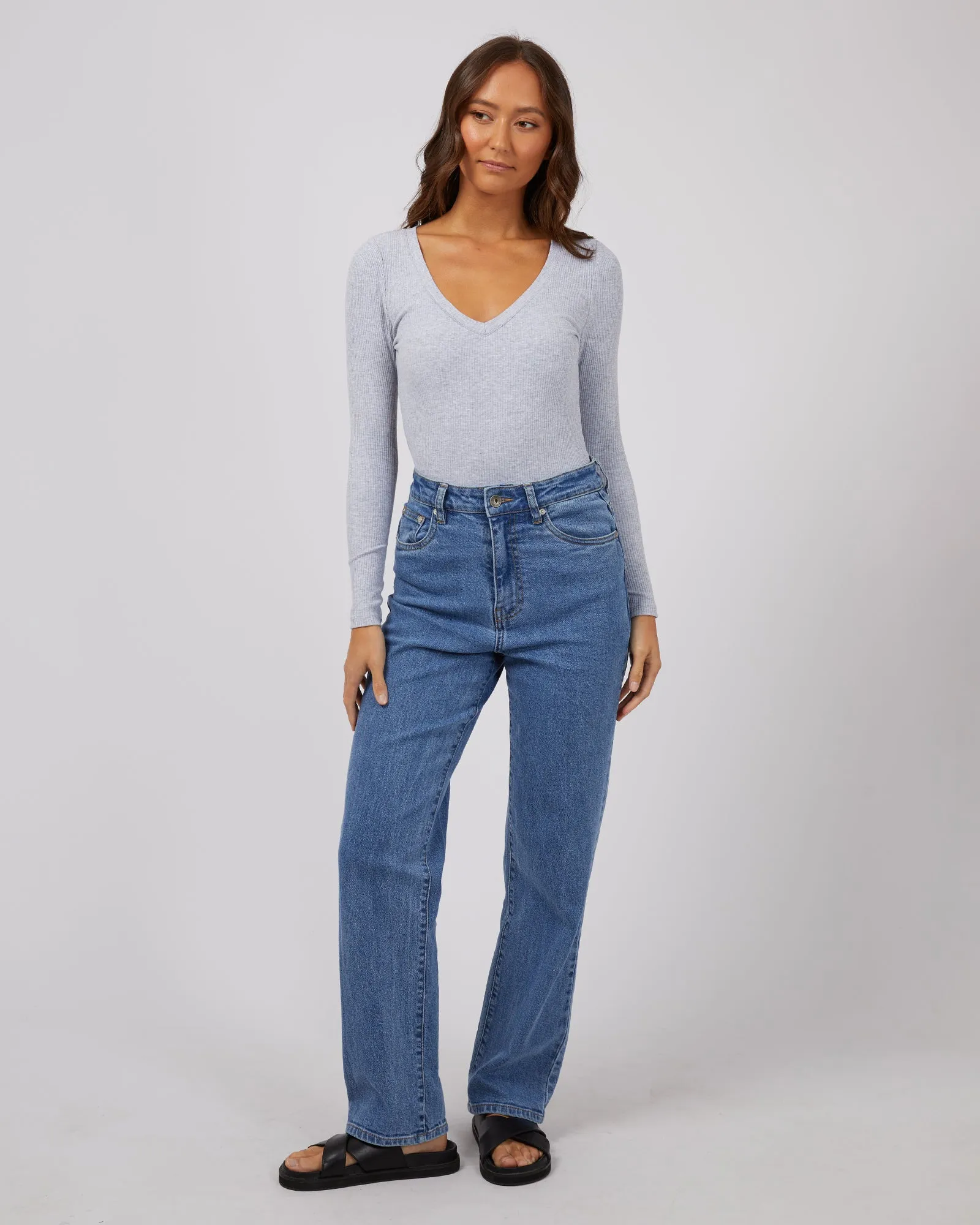 Lily Long Sleeve Grey Marle
