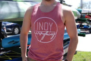MENS LOGO TANK - HEATHER RED