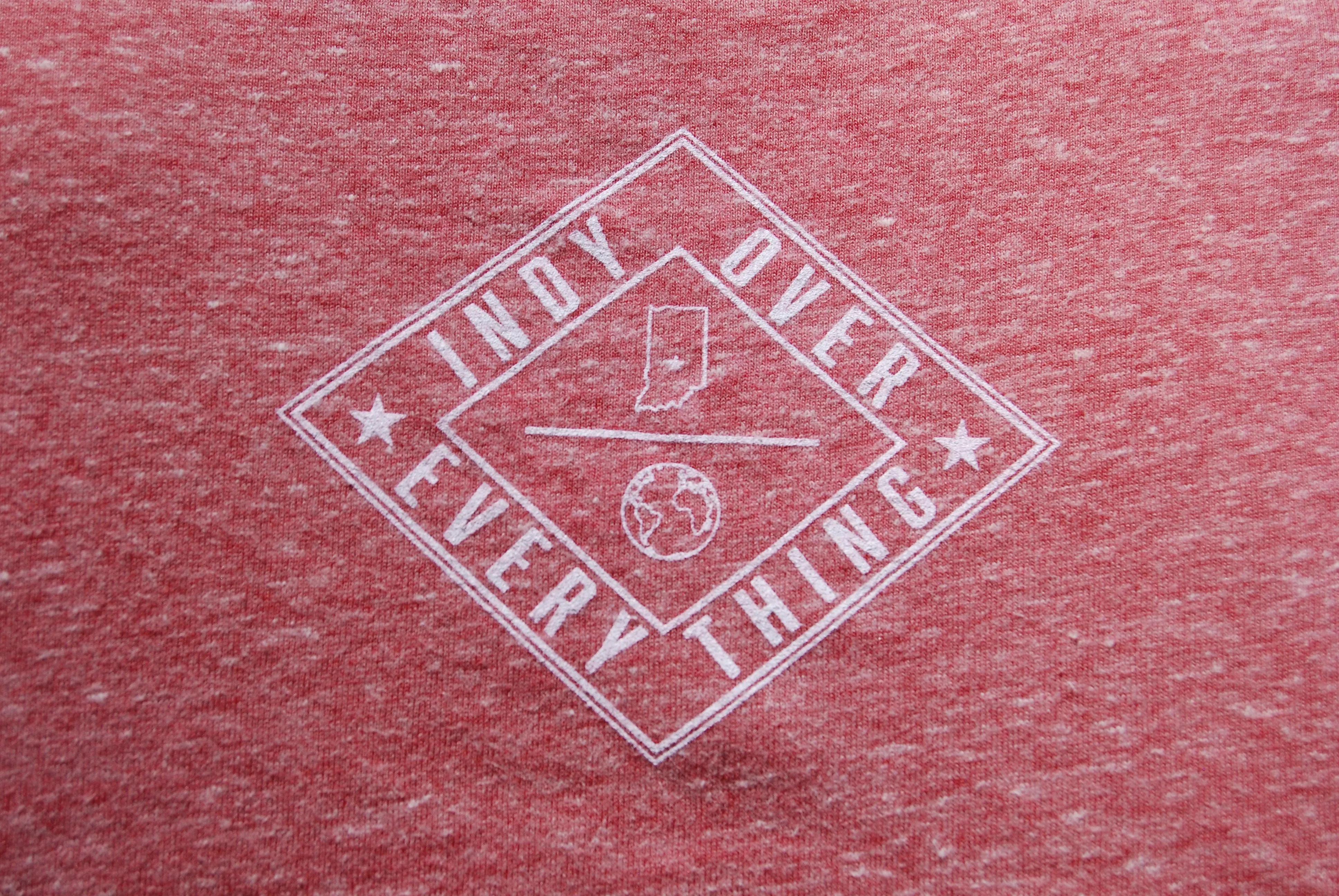 MENS LOGO TANK - HEATHER RED