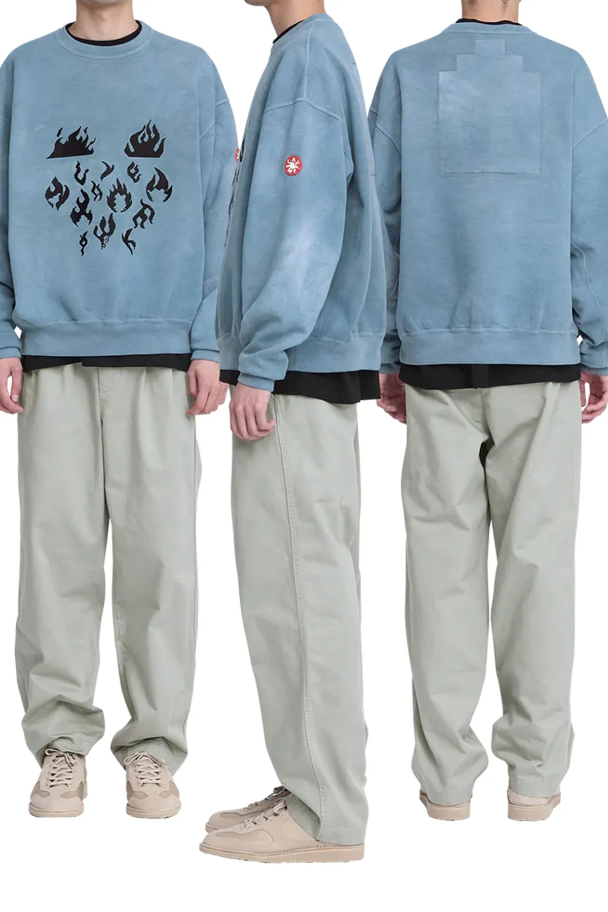 OVERDYE FLARE CREW NECK