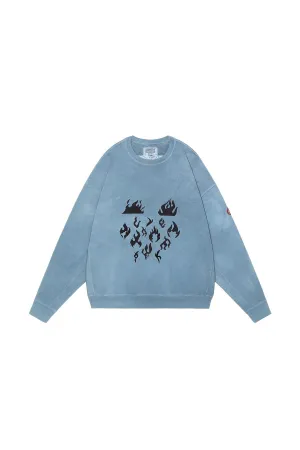 OVERDYE FLARE CREW NECK