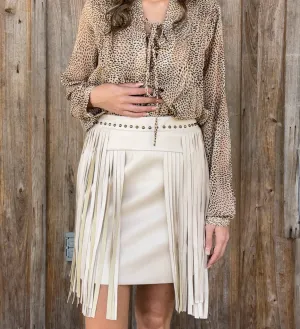 Polka Tan Blouse