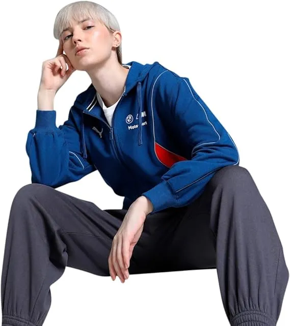 Puma Women's BMW M Motorsport Relaxed Fit Hooded Sweatshirt