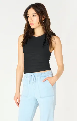 Ribbed Tank | Black