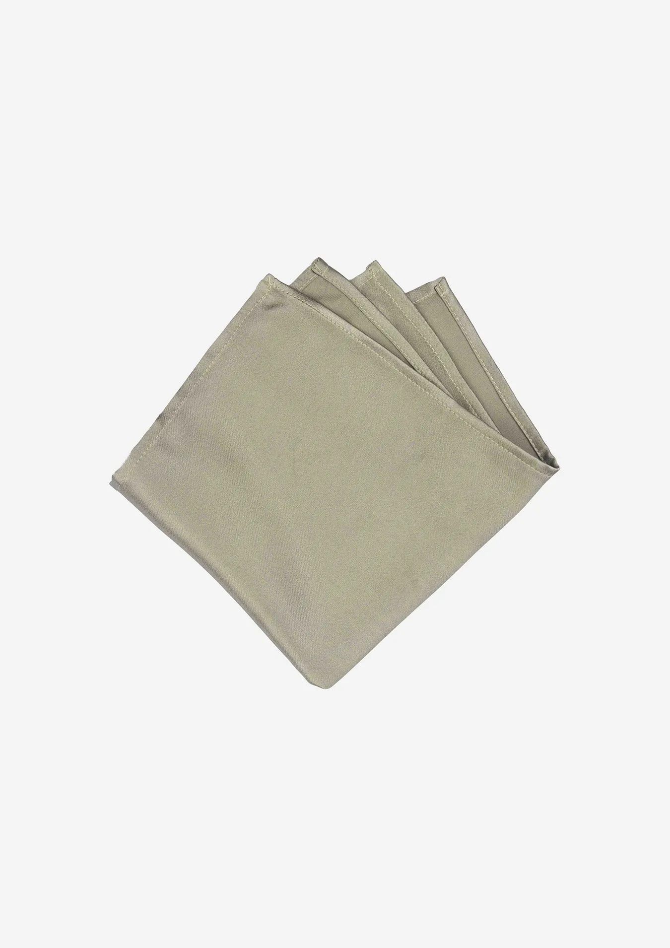Silk Satin Silver Fox Pocket Square