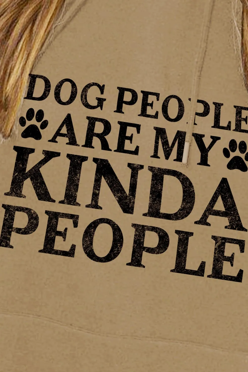Simply Love Simply Love Full Size Dog Paw Slogan Graphic Hoodie