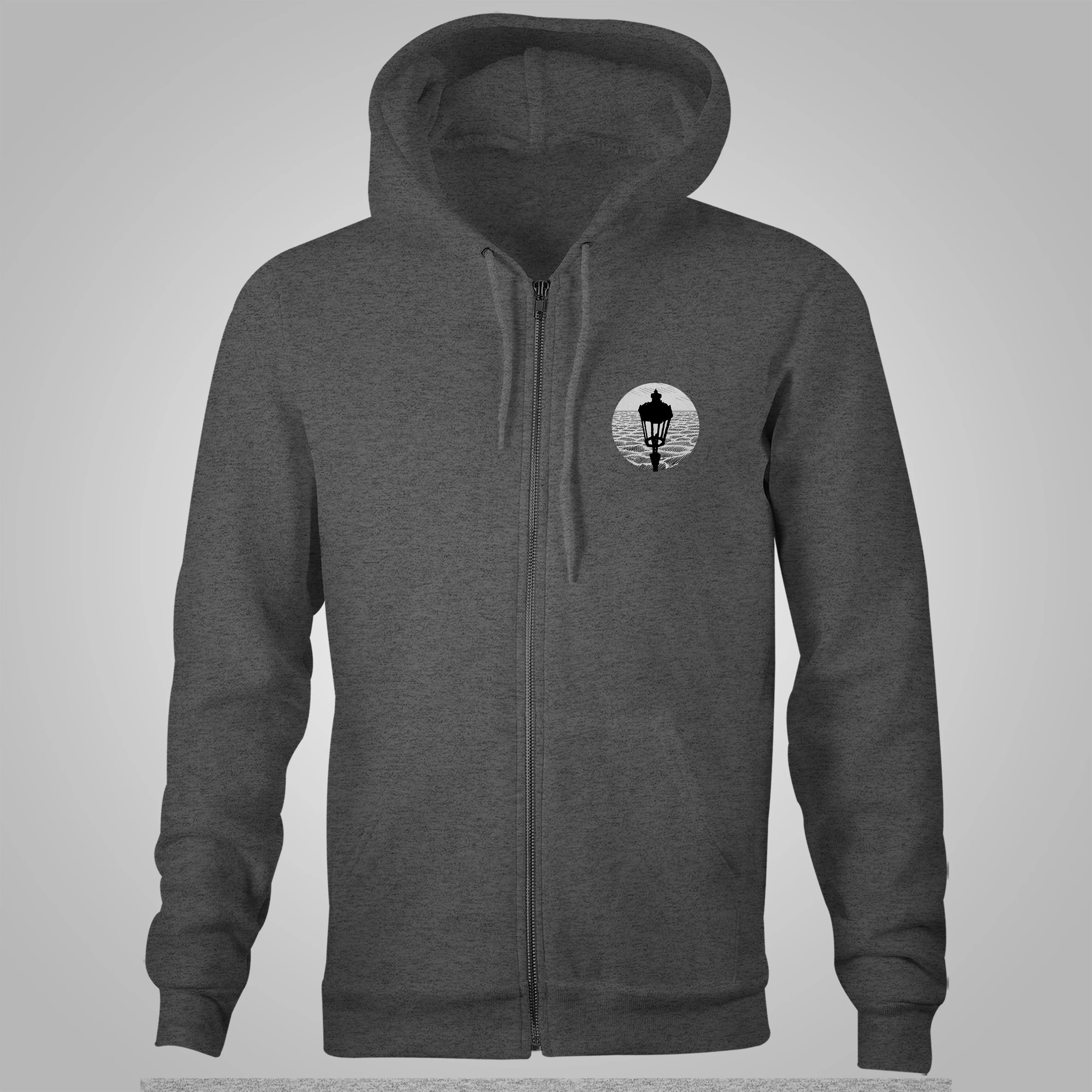 Streetlight Manifesto "Poseidon" Zip-Up Hoodie (Grey) *Size S Only*