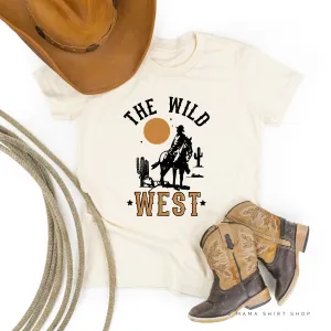 THE WILD WEST - Distressed Design - Short Sleeve Child Shirt