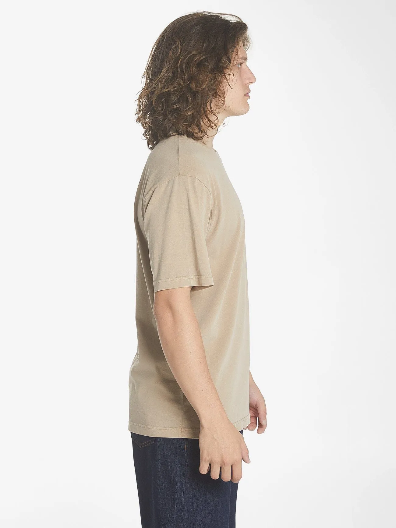 Thrills Workwear Oversize Fit Tee - Sand