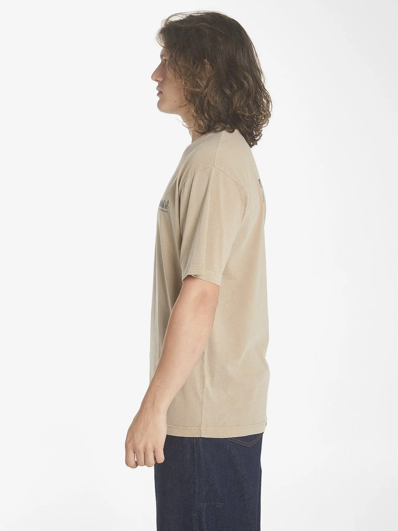 Thrills Workwear Oversize Fit Tee - Sand