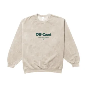 Vice 84 'Off-Court GSM' Vintage Washed Sweater - Cream