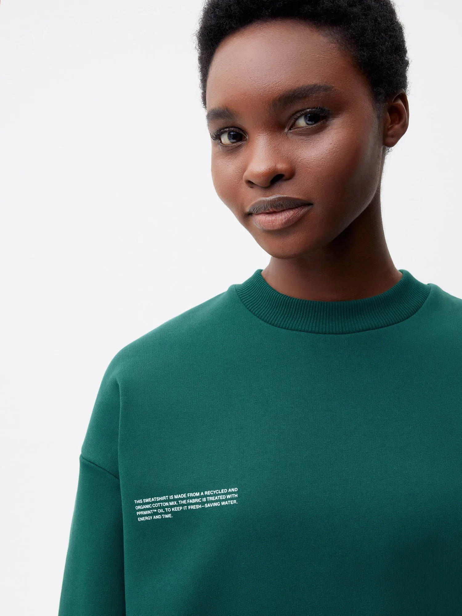 Womens 365 Heavyweight Sweatshirt—foliage green