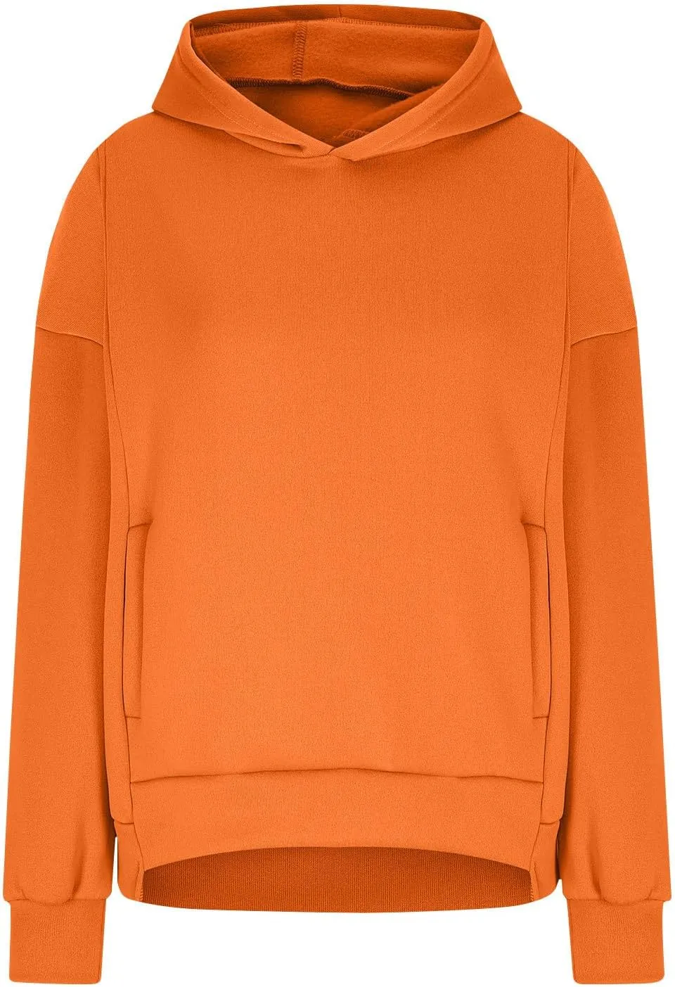 Womens Oversized Hoodies Fleece Sweatshirts Casual Long Sleeve Drop Shoulder Pullover Fall Winter Outfits Y2K Tops